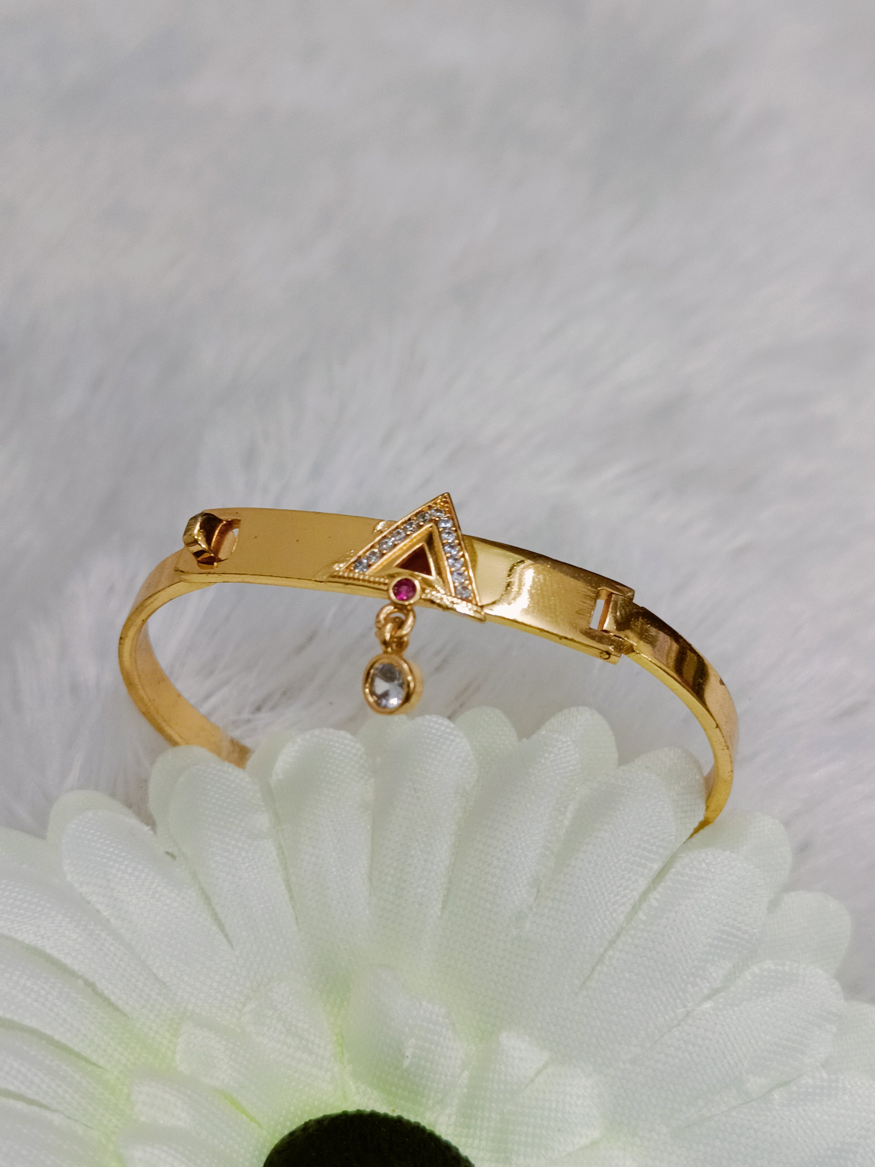 Princess Gold Plated Diamond Bracelet - Main Image
