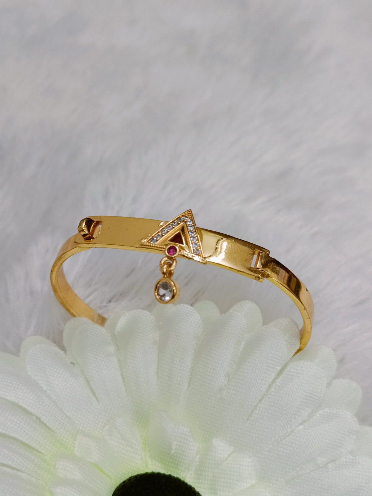Princess Gold Plated Diamond Bracelet