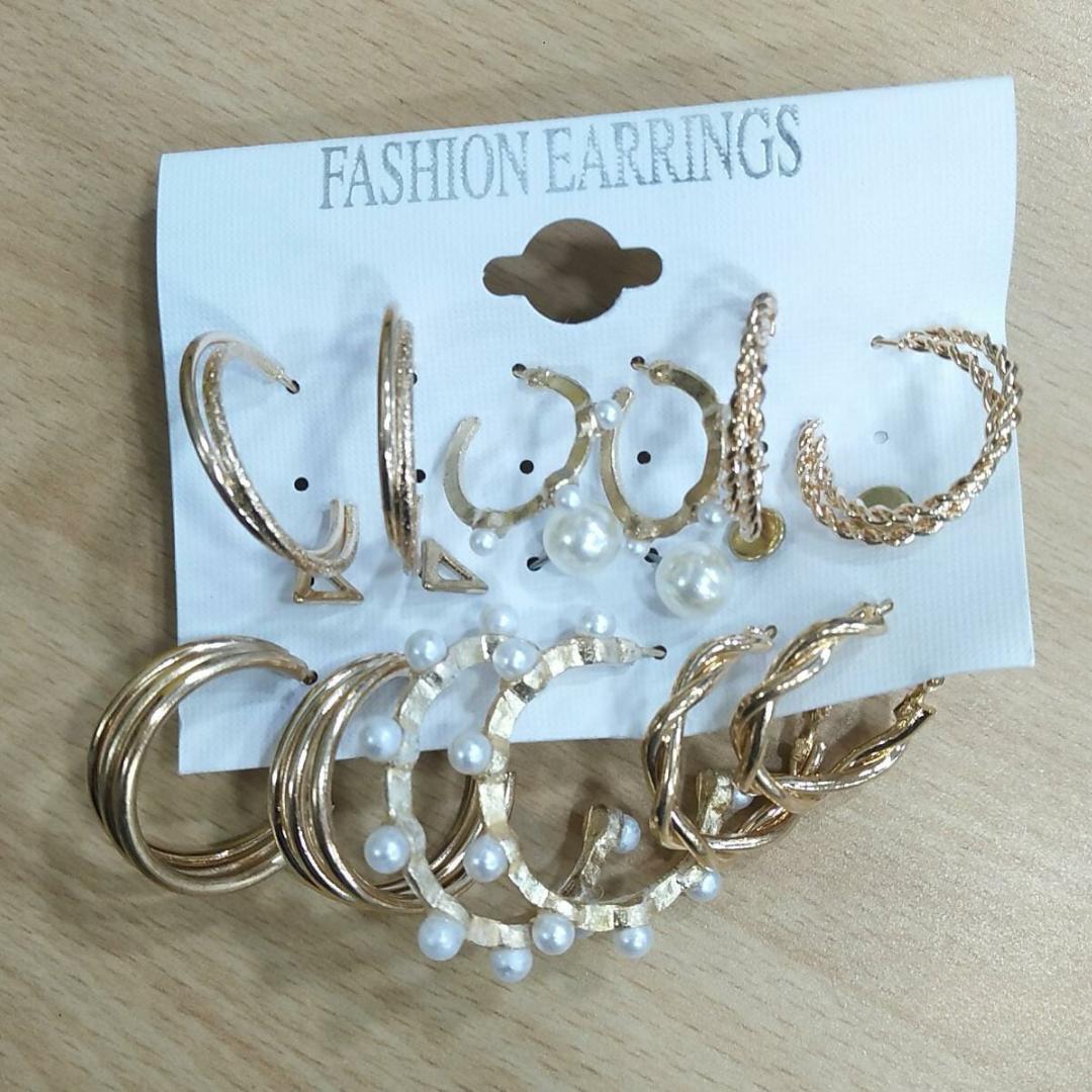 Gilded Glamour Earrings Combo