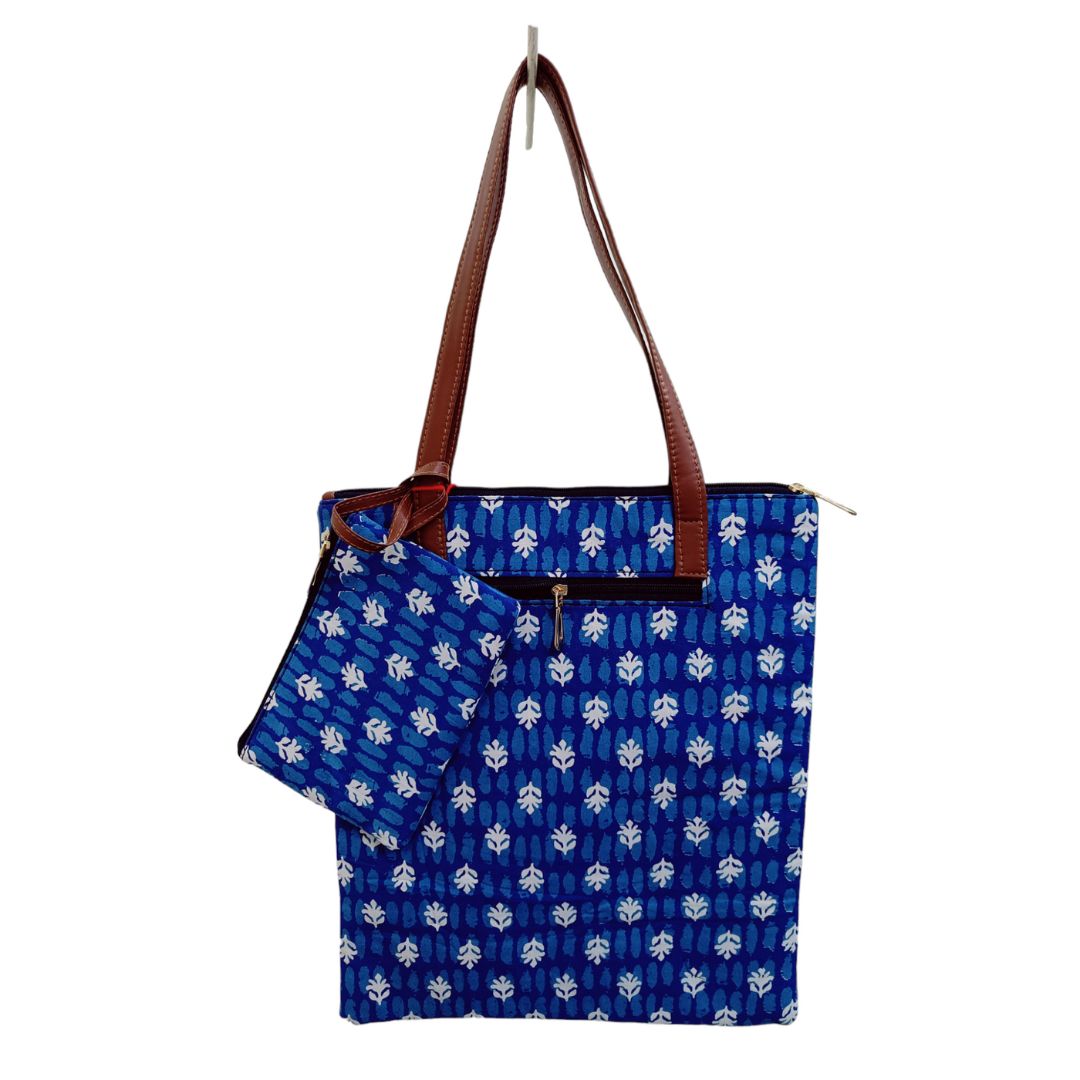 Whimsical Woodland Tote with Trinket Pouch Office Bag
