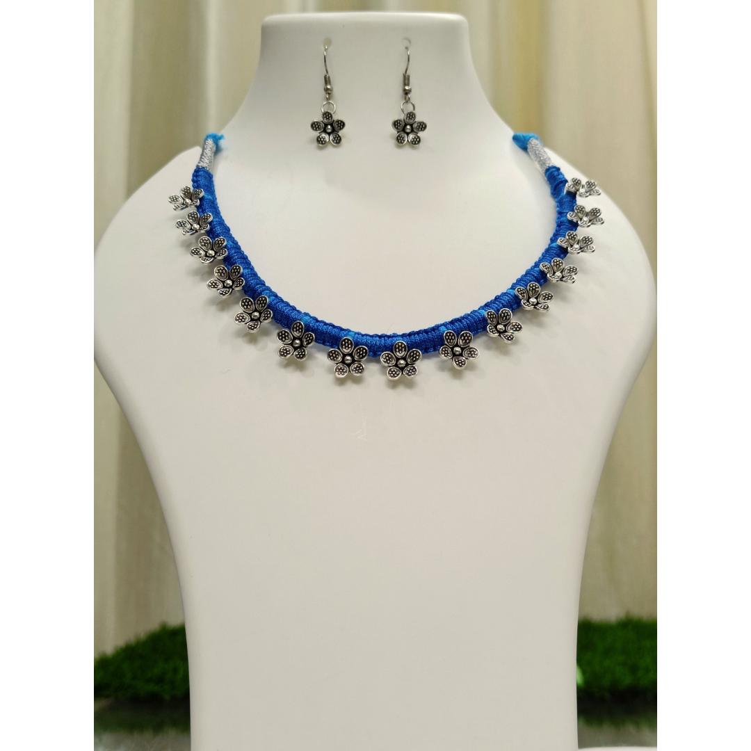 Vintage Vine Necklace Set - Necklace With Earrings