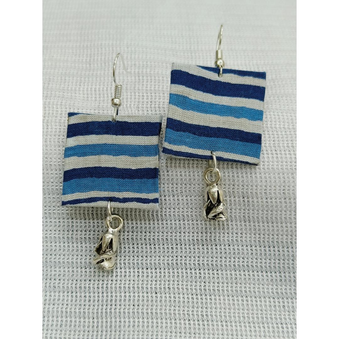 Printed Fantasy Fabric Earrings