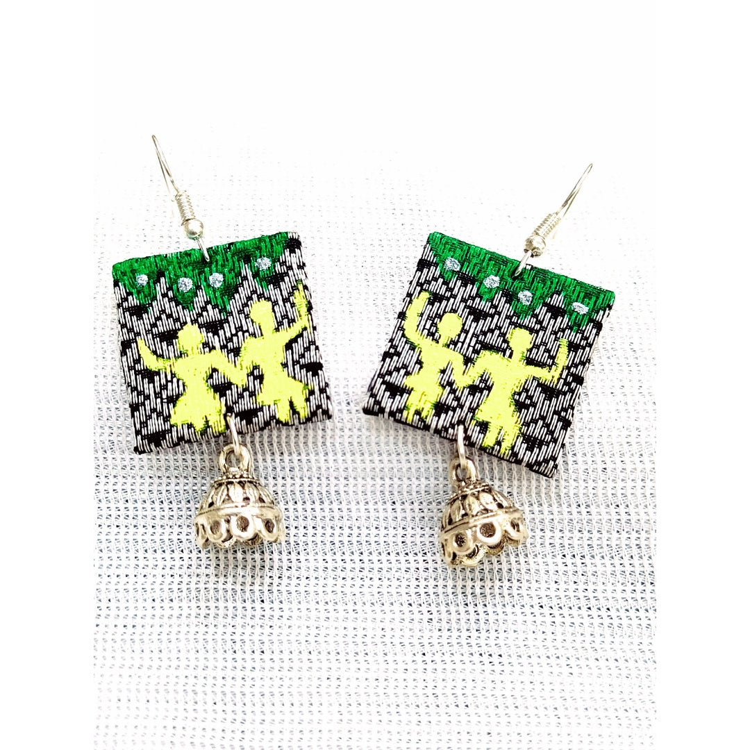 Green with Envy Fabric Earrings