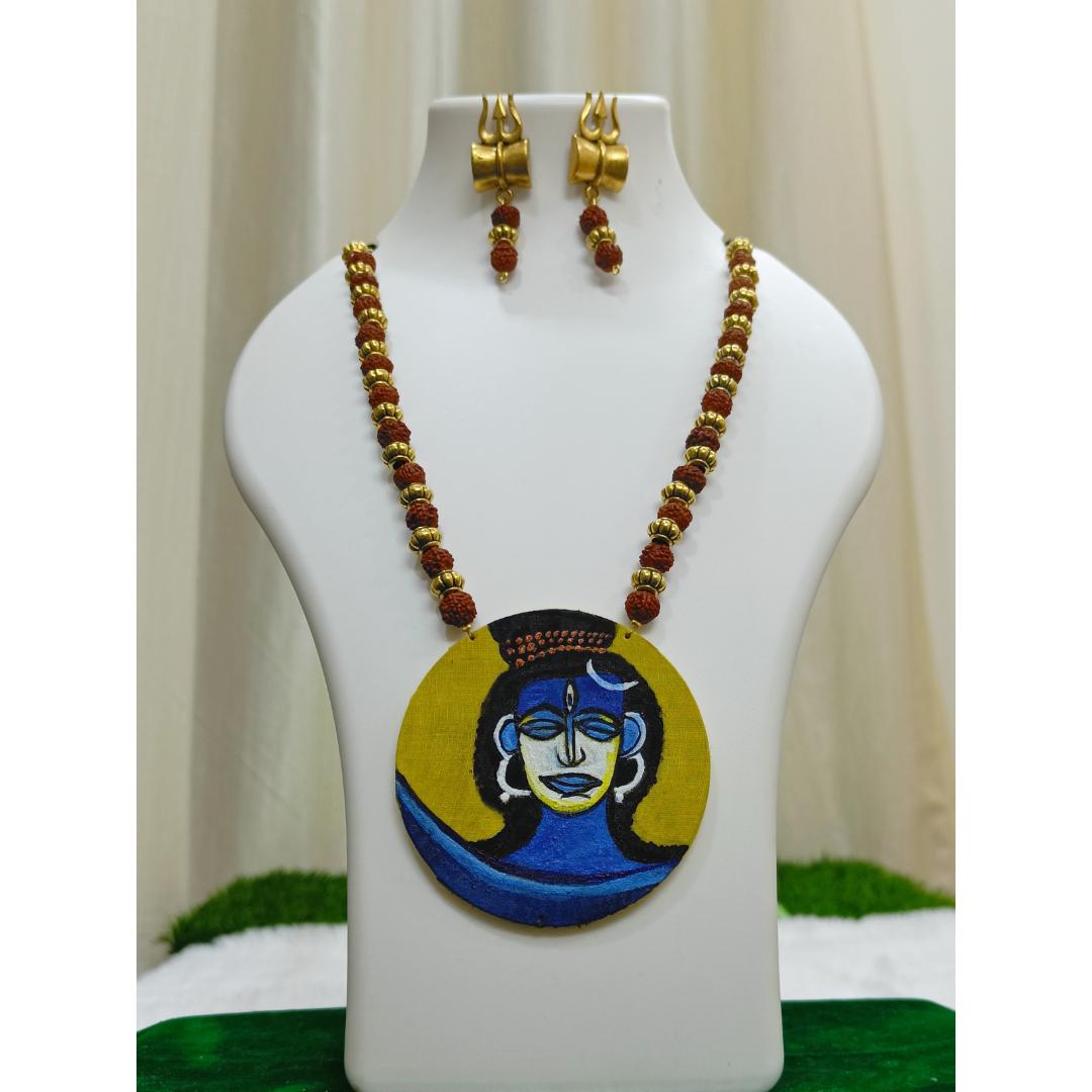 Embroidered Elegance Collar Fabric Necklace