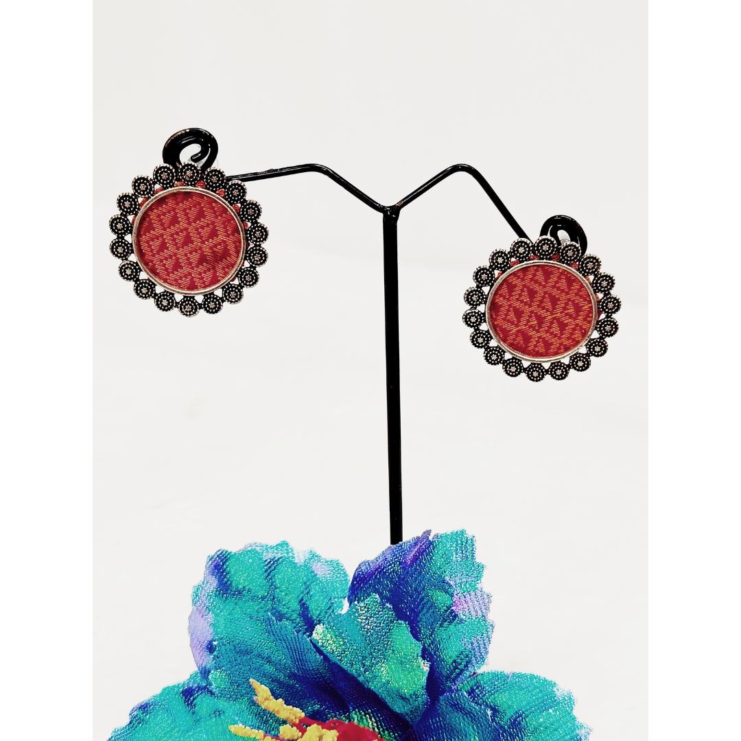 Embellished Whispers Fabric Earrings