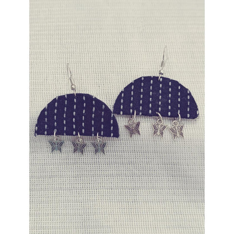 Soft Silk Statement Fabric Earrings