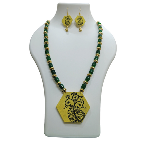 Fabric Fusion Statement Piece Fabric Necklace