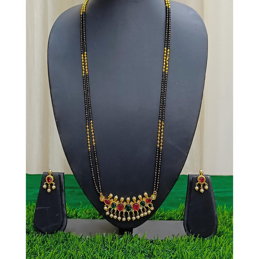 Enduring Affection Mangalsutra With Earrings