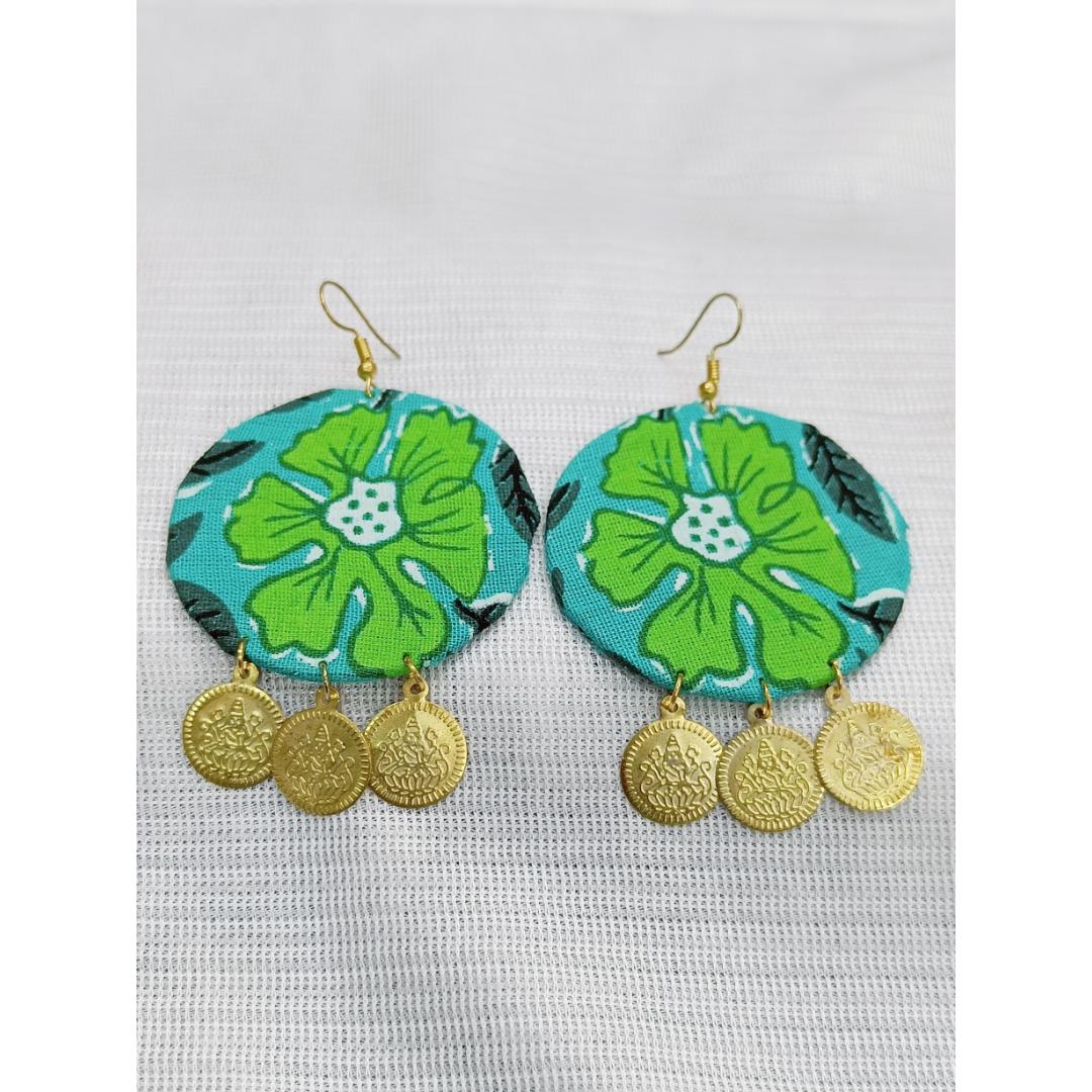 Textile Twist Jambo Fabric Earrings