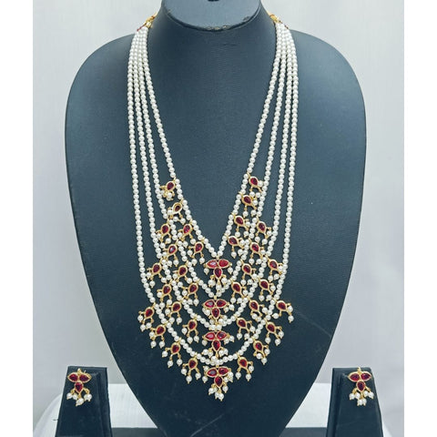 Royle Elegance Jodha Traditional Necklace With Earrings