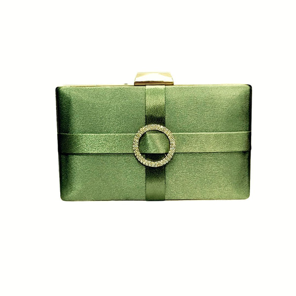 Green Embellished Clutch Design by House of Vian at Pernia's Pop Up Shop  2024
