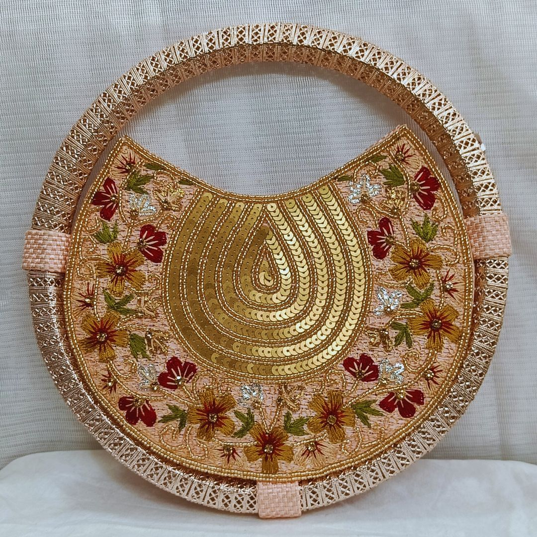 Katdana/Sequin Embellished Classy Party Wear Clutch