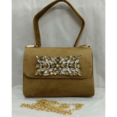 The Saffron Glamour Classy Partywear Handbag