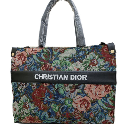 Boenle Abstract Multicolor Flower Cristion Dior Office Lptop Bag