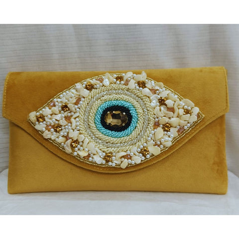 The Golden Haze Envelope Zardoji Classy Party Wear Clutch