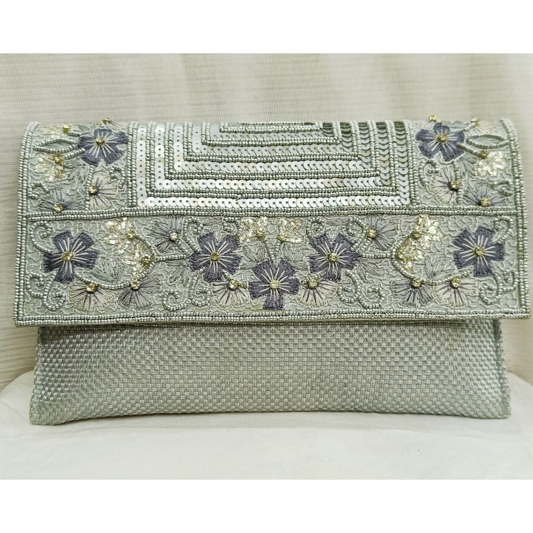 The Platinum Mesh Classy Party Wear Clutch